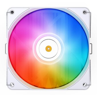  Кулер JONSBO HP-600 White LGA1700/1200/115X/AM5/AM4 низкопрофильный 66мм (TDP 210W, PWM, 120mm ARGB Fan, 6 тепловые трубок, белый, 4-pin) Re 