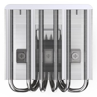  Кулер JONSBO HP-600 White LGA1700/1200/115X/AM5/AM4 низкопрофильный 66мм (TDP 210W, PWM, 120mm ARGB Fan, 6 тепловые трубок, белый, 4-pin) Re 