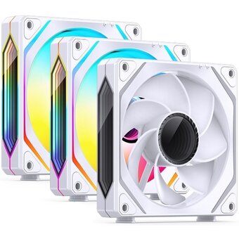  Вентилятор JONSBO ZL-120WR(3 in 1) White 120х120х25мм Reverse (ARGB LED, 800-1800об/мин, белый) Retail 