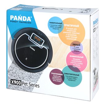  Робот-пылесос PANDA X900 Wet Clean black 