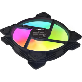  Вентилятор GMNG GG-CF120FRGB1-PWMBK RGB 120x120x25mm черный 4-pin 20-28dB 126gr Ret 