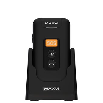  Мобильный телефон MAXVI E5 up Black 