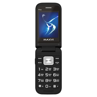  Мобильный телефон MAXVI E5 up Black 