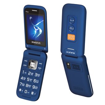  Мобильный телефон MAXVI E5 up Blue 