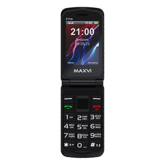  Мобильный телефон MAXVI E10ds Black 