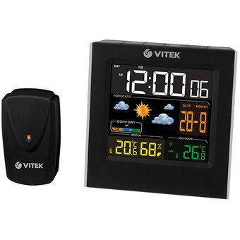  Погодная станция Vitek VT-6411 черный 