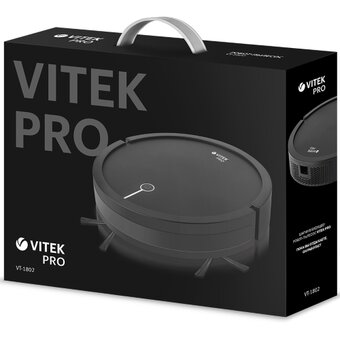  Робот-пылесос Vitek VT-1802 черный 