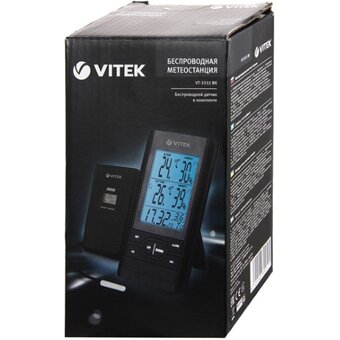  Погодная станция Vitek VT-3532 черный 