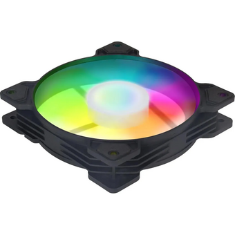  Вентилятор GMNG GG-CF120FRGB1-PWMBK RGB 120x120x25mm черный 4-pin 20-28dB 126gr Ret 