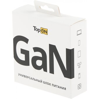  Адаптер питания TOPON TOP-GaN-100W, 5-20В, 5A, 100Вт, универсальный, белый 