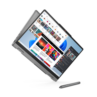  Ноутбук-трансформер Lenovo IdeaPad 5 14IRU9 (83DT0076RK) 14", 2024, OLED, Core 7 150U, 10 ядер, 16ГБ LPDDR5x, 1ТБ SSD, Intel Graphics, без ОС серый 