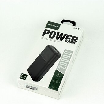  Аккумулятор внешний резервный TOPOMAX TPB-N11 20000mAh черный 