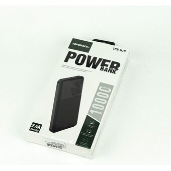  Аккумулятор внешний резервный TOPOMAX TPB-N10 10000mAh черный 