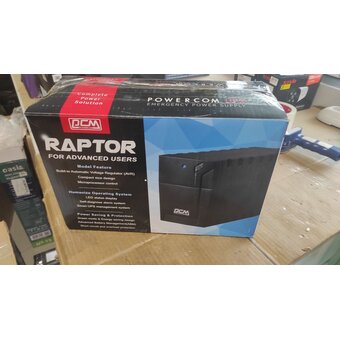  УЦ ИБП Powercom Raptor RPT-600A Euro 600VA/360W AVR (3 Euro) (плохая упаковка, замена силовой платы) 