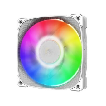  Вентилятор Geometric Future Squama 2505W (1F2505W112001) Single Pack / 120mm, 2000 RPM, 91.3 CFM, 35.06 dBA, 5V ARGB, White 