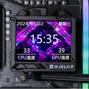  СВО Thermalright Mjolnir Vision 360 ARGB (M-Vision-360-BL-ARGB) Soc-AM5/AM4/1151/1200/2066/2011/1700 черный 4-pin 27dB Al LCD Ret 