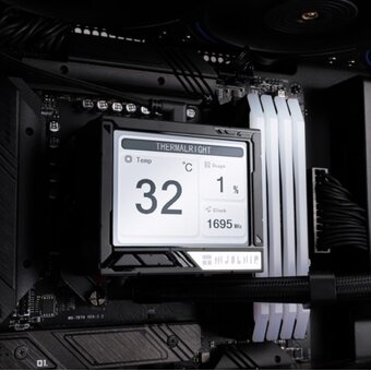  СВО Thermalright Mjolnir Vision 360 ARGB (M-Vision-360-BL-ARGB) Soc-AM5/AM4/1151/1200/2066/2011/1700 черный 4-pin 27dB Al LCD Ret 
