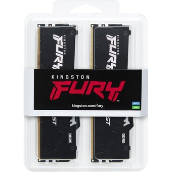  ОЗУ Kingston Fury Beast KF564C32BBAK2-64 DDR5 - 2x 32ГБ 6400МГц, DIMM, Ret 