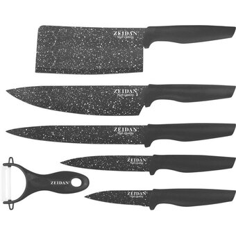  Набор ножей ZEIDAN Z-3095 чёрный 