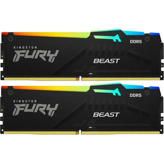  ОЗУ Kingston Fury Beast KF564C32BBAK2-64 DDR5 - 2x 32ГБ 6400МГц, DIMM, Ret 