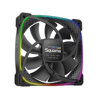 Вентилятор Geometric Future Squama 2503RB (1F2503R112001) Single Pack / 120mm, 2000 RPM, 69.11 CFM, 30.92 dBA, 5V ARGB, Black, Reverse 