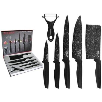  Набор ножей ZEIDAN Z-3095 чёрный 