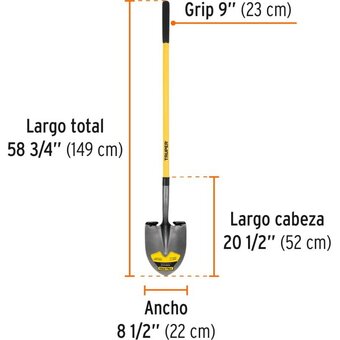  Лопата штыковая Truper PRL-F (17166) 