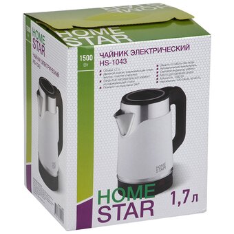  Электрочайник HOMESTAR HS-1043 белый 