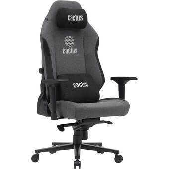  Кресло Cactus CS-CHR-MAG-GY серый/черный крестов. сталь 