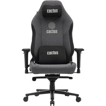  Кресло Cactus CS-CHR-MAG-GY серый/черный крестов. сталь 