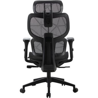  Кресло Cactus CS-MC555-BK черный сетка с подголов. крестов. пластик 