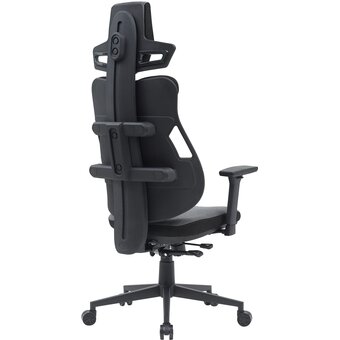  Кресло Cactus CS-CHR-DUO-GYBK серый/черный с подголов. крестов. сталь 