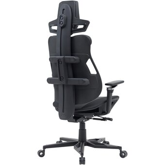  Кресло Cactus CS-CHR-DUO-BBK черный кожзам с подголов. крестов. алюминий 