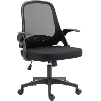  Кресло Cactus CS-MC212-BK черный низк.спин. крестов. пластик 