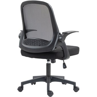  Кресло Cactus CS-MC212-BK черный низк.спин. крестов. пластик 
