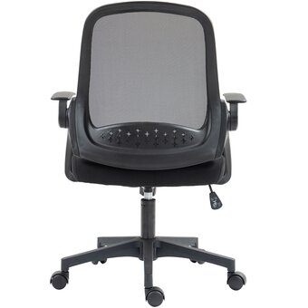  Кресло Cactus CS-MC212-BK черный низк.спин. крестов. пластик 