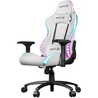  Кресло игровое KFA2 Gaming Chair 01 RGB SE (RK02P4DWY2) White With RGB remote control 