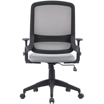  Кресло Cactus CS-MC313-BKGY черный/серый сетка/ткань низк.спин. крестов. пластик пластик черный 