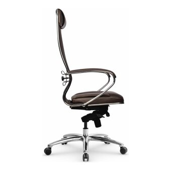  Кресло МЕТТА Samurai SL-1.04 MPES z312421712 на колесиках, сетка, темно-коричневый 