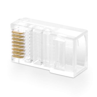  Коннектор UGREEN NW110 50246 RJ45 Network Connector for UTP Cat 5, Cat 5e 100pcs 