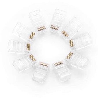  Коннектор UGREEN NW110 50246 RJ45 Network Connector for UTP Cat 5, Cat 5e 100pcs 