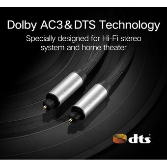  Кабель UGREEN AV108 10540 Toslink Optical Audio Cable 2m 