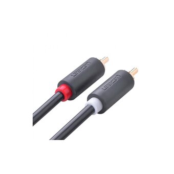  Кабель UGREEN AV104 10518 2RCA Male to 2RCA Male Cable 2m Black 