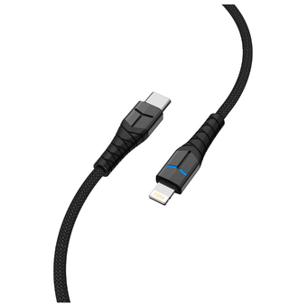  Кабель TFN CKNLIGC1MBK 8pin TypeC knight 1.0m bk 