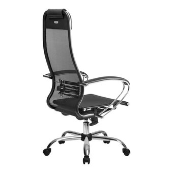  Кресло МЕТТА 4 MPRU (z312739787) на колесиках, сетка/ткань, черный 