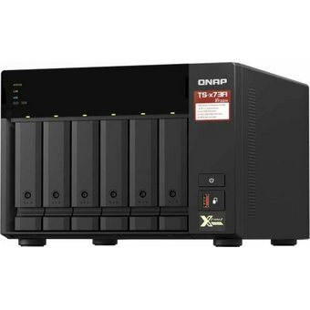  Сетевое хранилище NAS Qnap TS-673A-8G 6-bay настольный Ryzen V1500B 