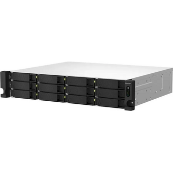  Сетевое хранилище NAS Qnap Original TS-1264U-RP-8G 12-bay стоечный Celeron N5095 