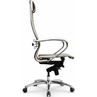  Кресло МЕТТА K-1.04 Infinity Easy Clean (z316034062) на колесиках, эко.кожа, светло-бежевый/светло-бежевый 