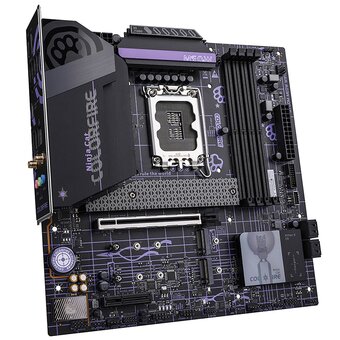  Материнская плата Colorful Colorfire B760M-Meow Wifi D5 Purple 