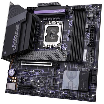  Материнская плата Colorful Colorfire B760M-Meow Wifi D5 Purple 